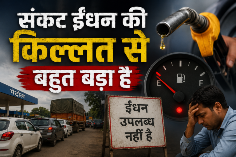 संकट ईंधन की किल्लत से बहुत बड़ा है, लेकिन सरकार दे रही सिर्फ आश्वासन